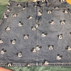 Mickey Mouse Jean Skirt
